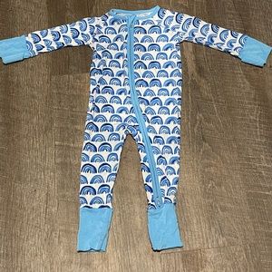 Little Sleepies Blue Rainbow Zippy 0-3month